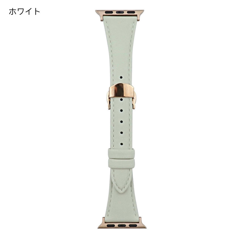 "Thick Days" 8 Colors Available PU Leather Apple Watch Band 