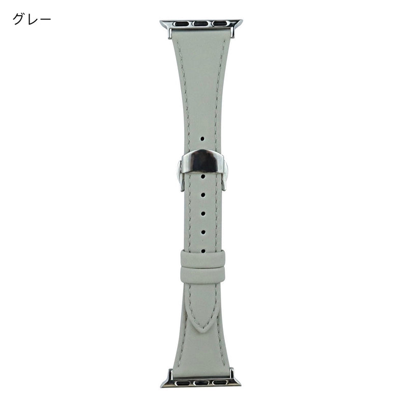 "Thick Days" 8 Colors Available PU Leather Apple Watch Band 