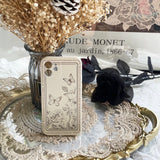 "Hanayagi Classic" Flower and butterfly smartphone case