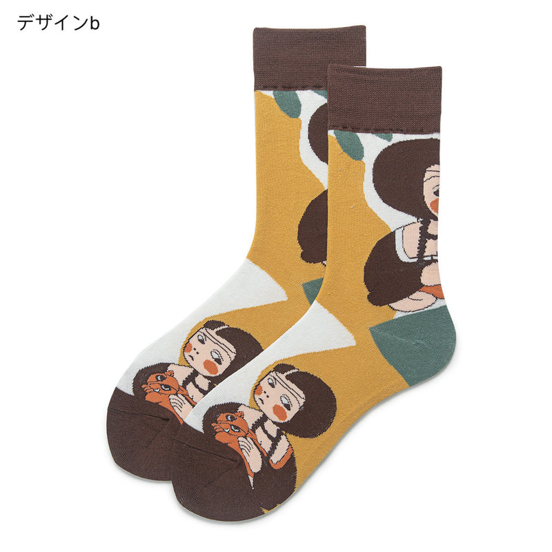 "Modern Masterpieces" Masterpiece-style socks