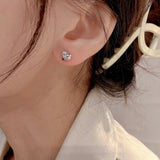 "Overflowing Heart" S925 Heart Earrings