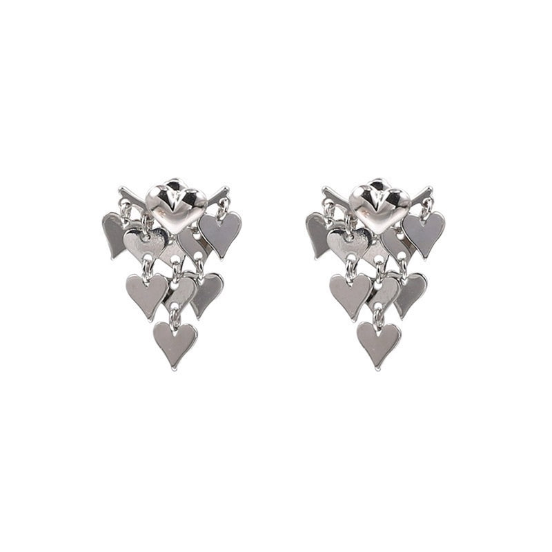 "Overflowing Heart" S925 Heart Earrings