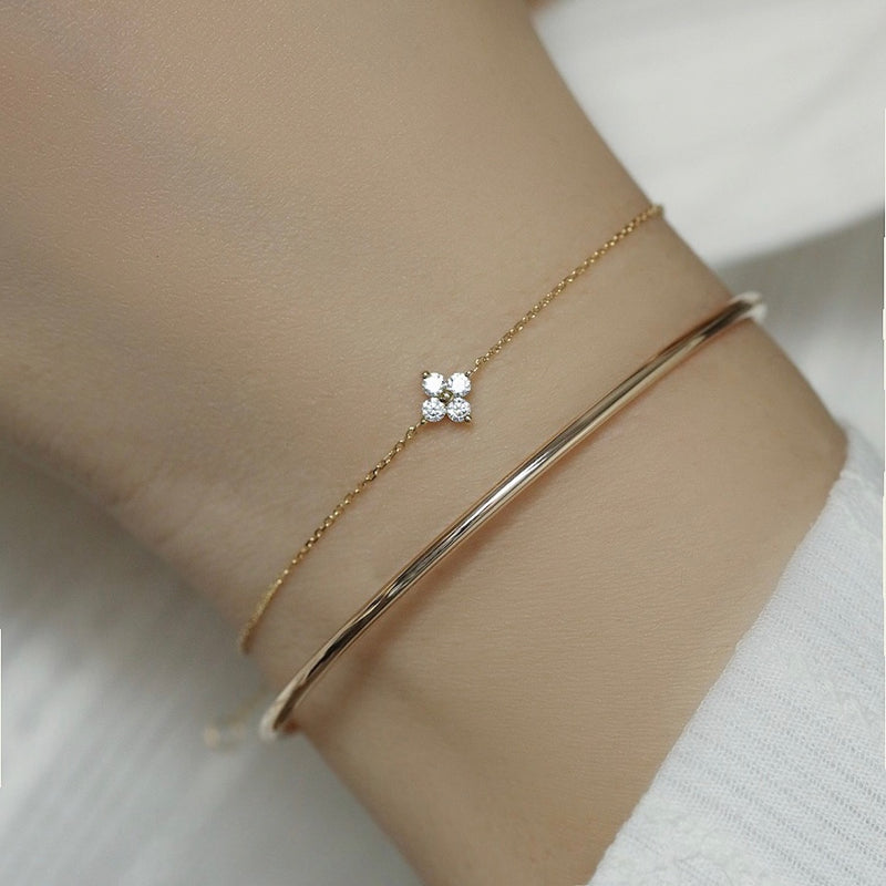 "Subtle Happiness" Clover Bracelet