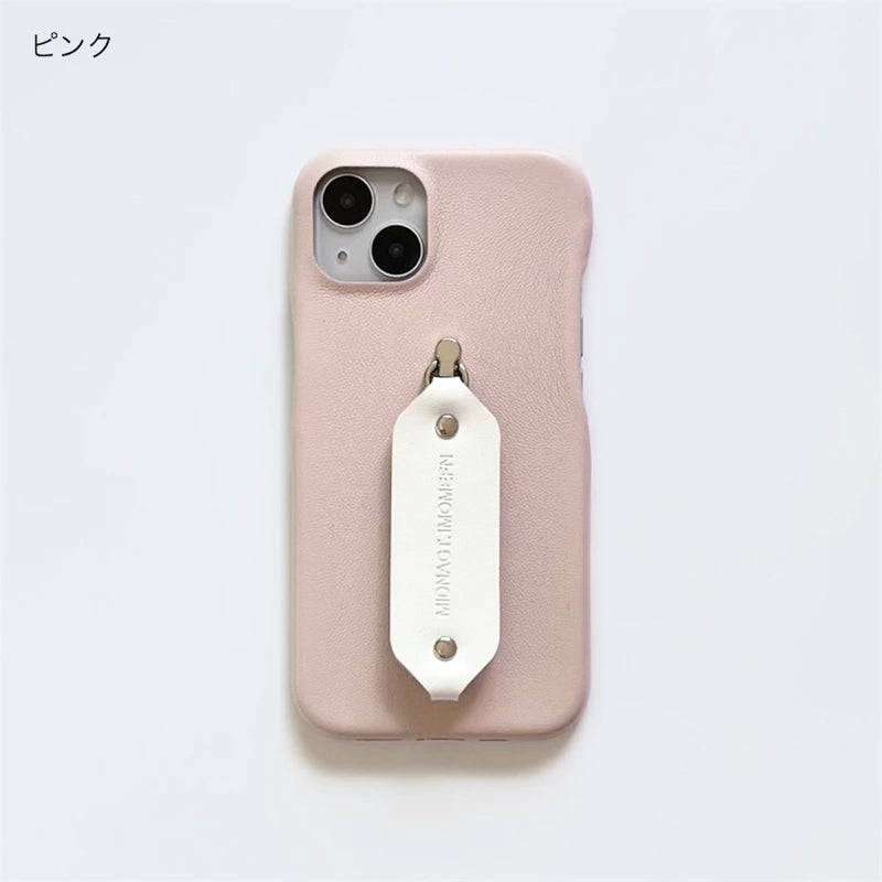 "Connect the Time" PU leather strap smartphone case