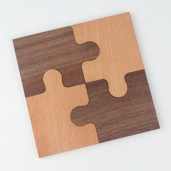 "My Piece" Jigsaw Wood Coaster