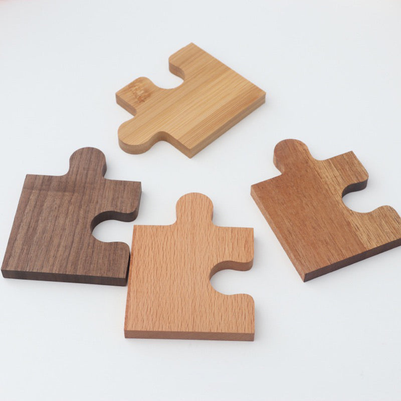 "My Piece" Jigsaw Wood Coaster