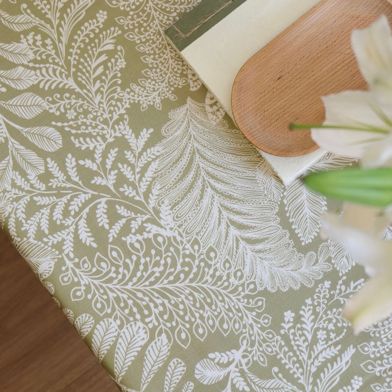 "Quiet Accent" Botanical Tablecloth