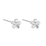 "Overlapping Petals" Small Flower Earrings