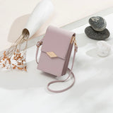 "Refined Pochette" PU Leather Shoulder Bag