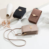 "Refined Pochette" PU Leather Shoulder Bag