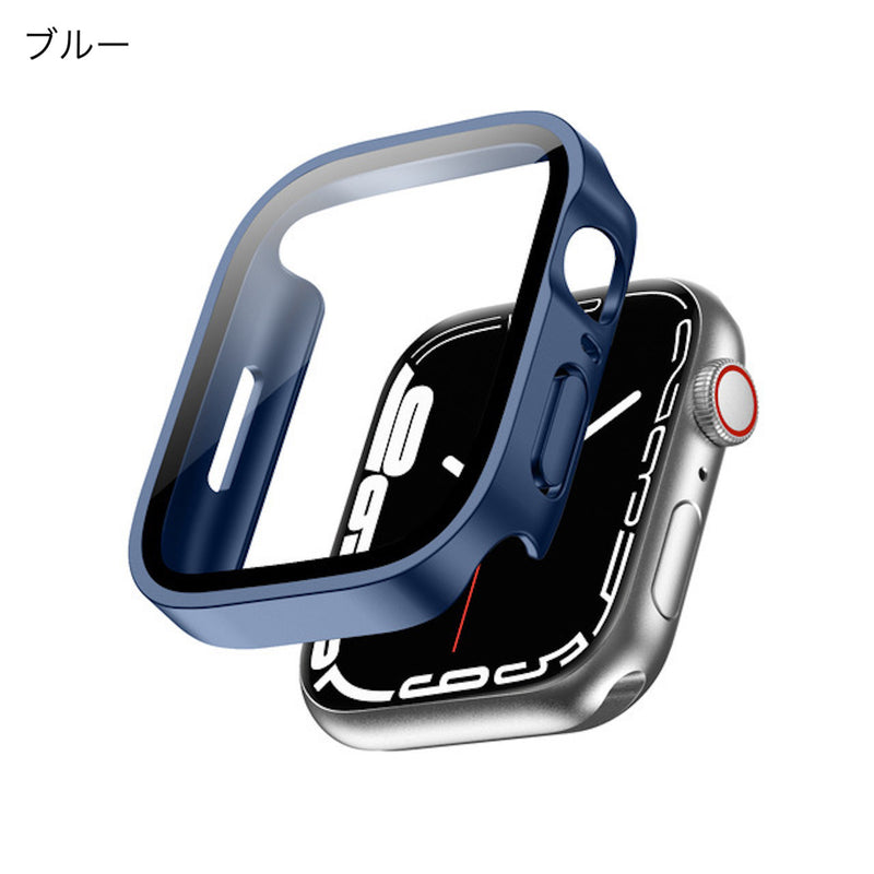 "Right-angle frame" tempered glass integrated full-body protective Apple Watch case