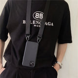 "Matching accent" silicone smartphone shoulder bag