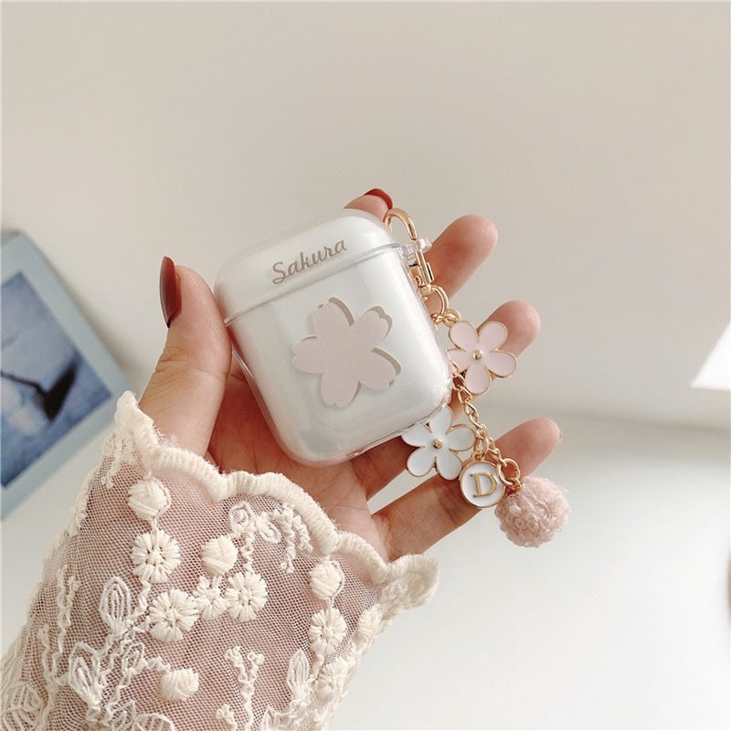 "Light Pink Flower" AirPods Case