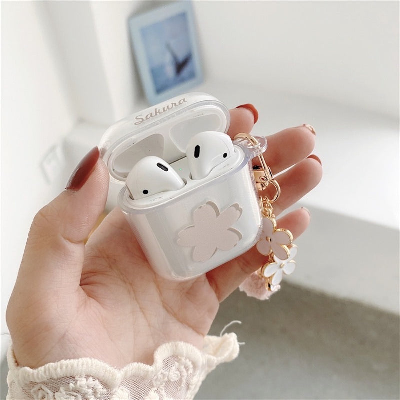 "Light Pink Flower" AirPods Case