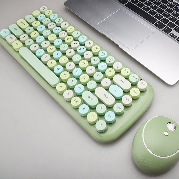 "Touchable Colorful" Wireless Mouse &amp; Keyboard
