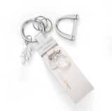 "Look for the petals" PU leather key chain