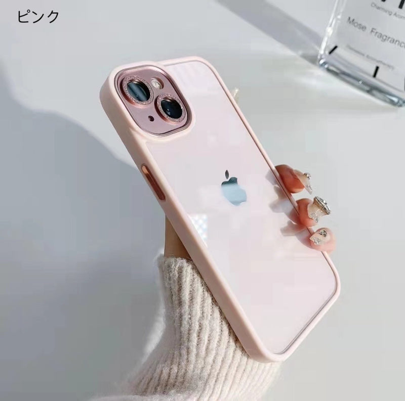 「惹かれるレンズ」レンズアクセントTPUケース - gaacal gaacal ピンク / iPhone 13 gaacal スマホケース 「惹かれるレンズ」レンズアクセントTPUケース