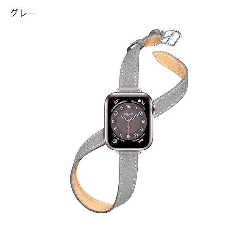 "With a new feeling" double-wrap Apple Watch band 