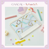 "Draw your thoughts" GAACAL x Artiswitch iPad case with stand function